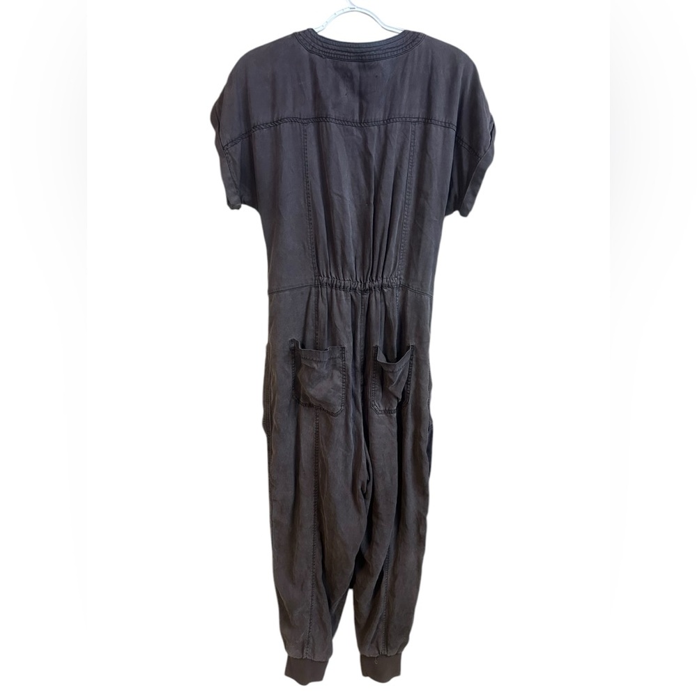 Anthropologie Women’s Huxley Utility Jogger Jumpsuit Black Size 12 - Picture 6 of 9